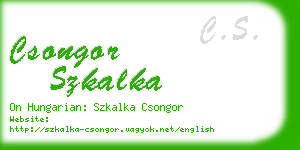 csongor szkalka business card